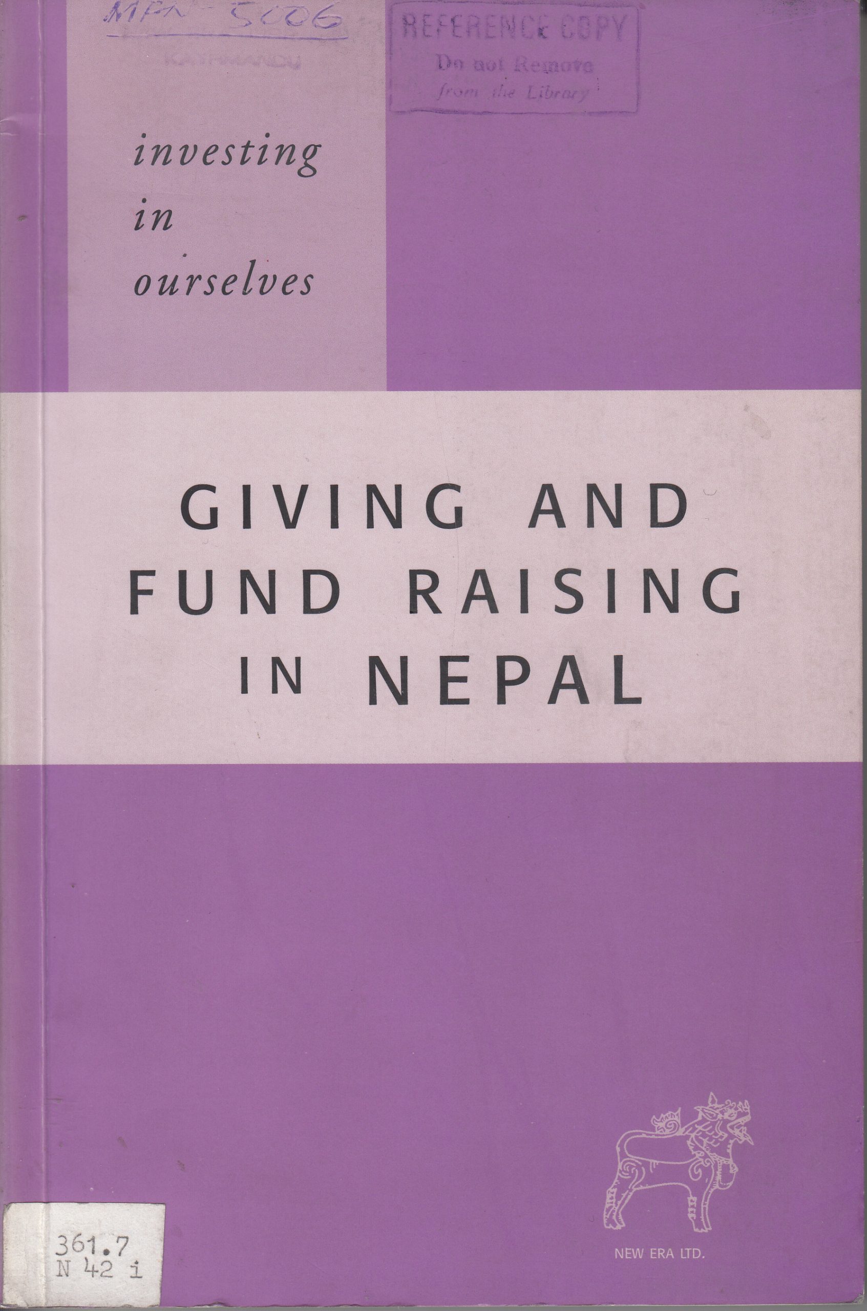 Investing in Ourselves: Giving and Fund Raising in Nepal