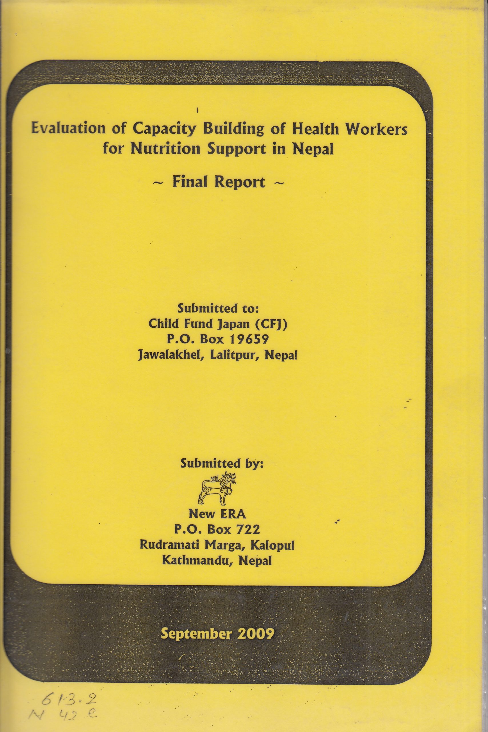 Evaluation on Capacity Building of Health Workers for Nutrition Support in Nepal