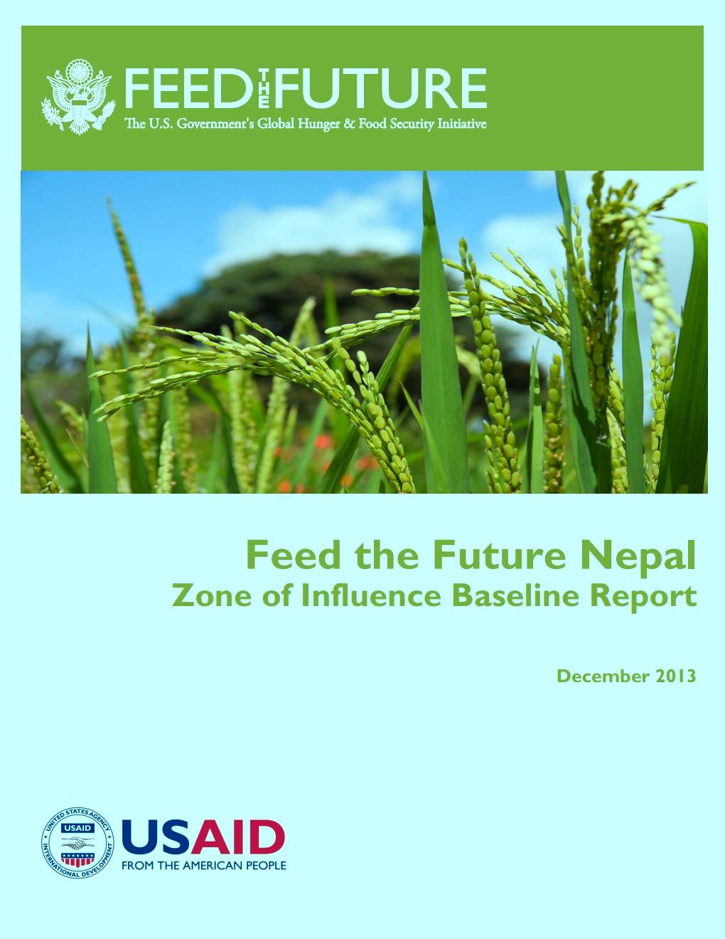 Feed the Future Nepal  Zone of Influence Baseline Survey