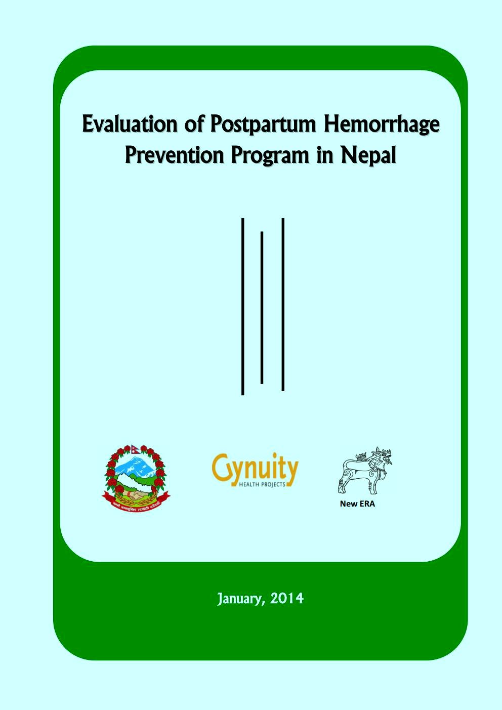 Evaluation of Postpartum Hemorrhage Prevention Program in Nepal
