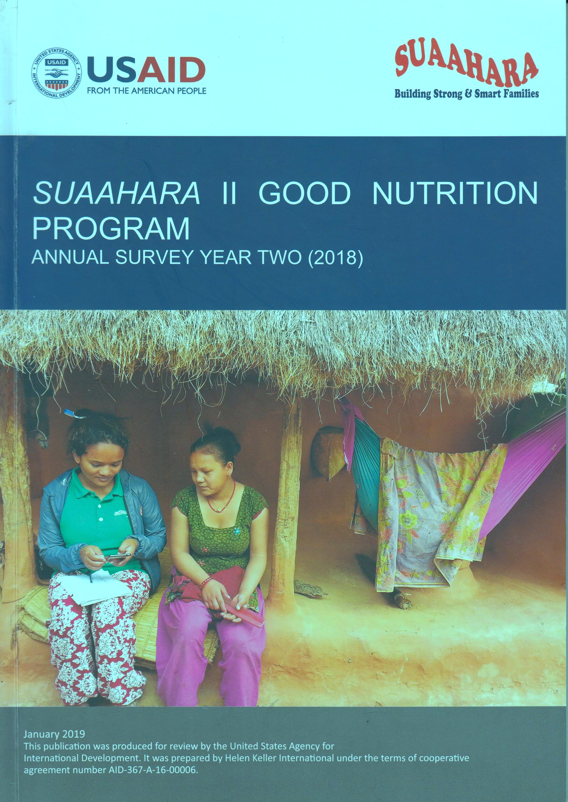 Suaahara II Good Nutrition Program: Annual Monitoring Survey Year 2 (2018)