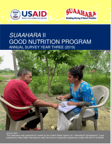 Suaahara II Good Nutrion Program: Annual Monitoring Survey Year Three