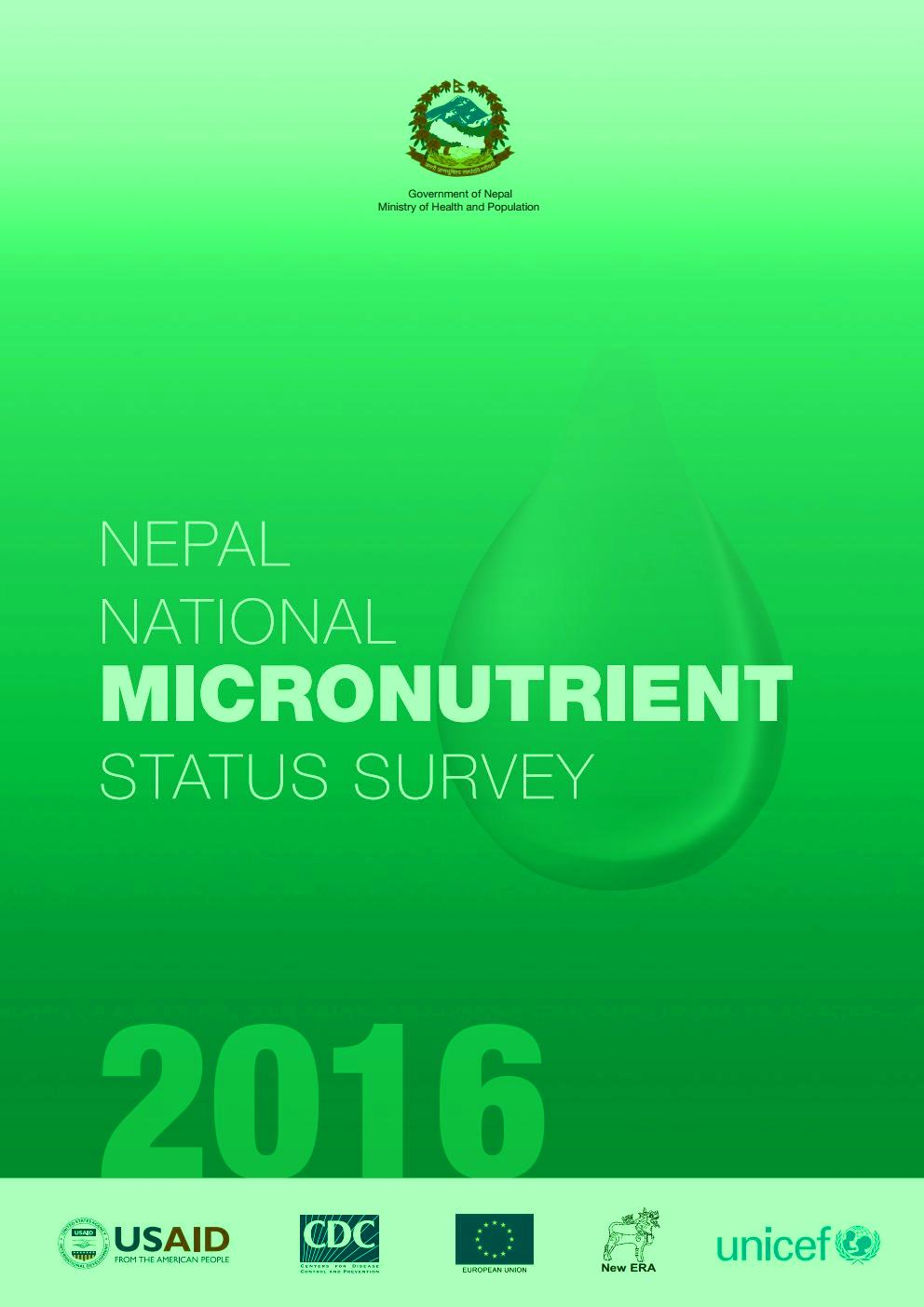 Nepal National Micronutrient Status Survey 2016